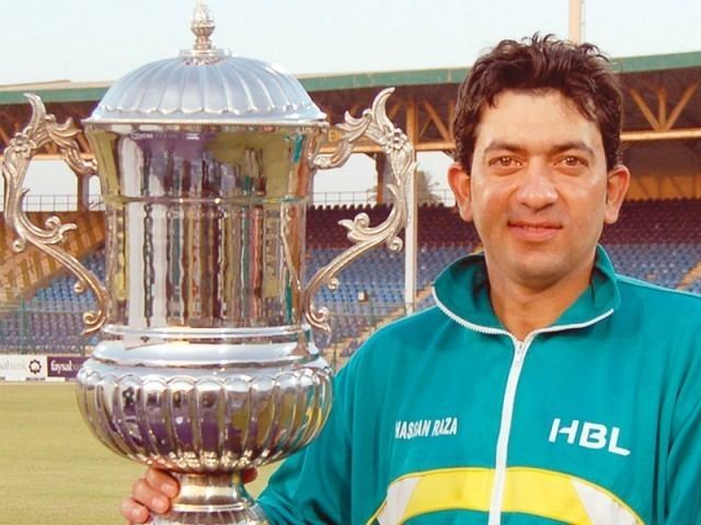 Hasan Raza (Cricketer) playing cricket