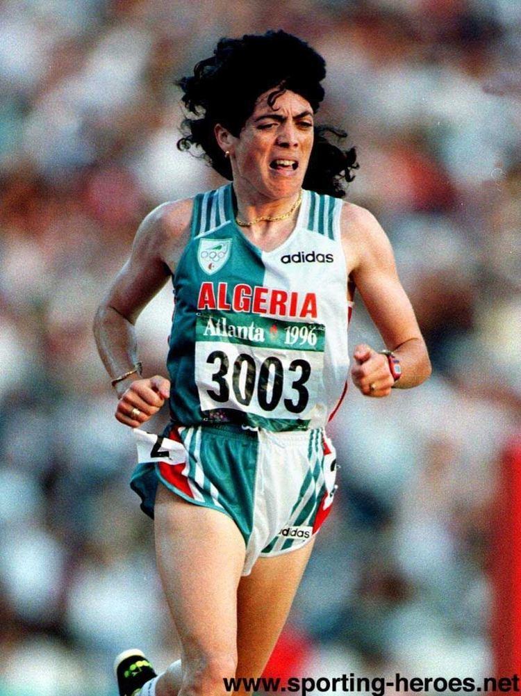 Hassiba Boulmerka Algerien Olympia Gold Leichtathletik original signiert M-7071