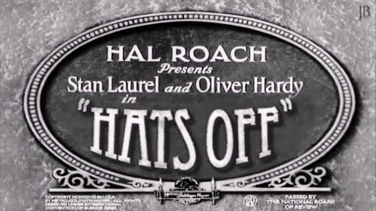 Hats Off (1927 film) Laurel Hardy Hats Off 1927 Reconstruction 2016 YouTube