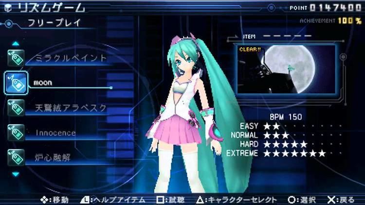 hatsune miku project diva psp