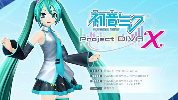 Hatsune Miku: Project DIVA X Hatsune Miku Project Diva X announced for PS4 PS Vita Gematsu