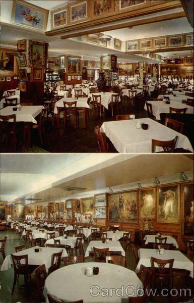 Haussner's Restaurant Baltimore MD Haussner39s Restaurant Interior views showing paintings