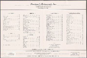 Haussner's Restaurant Haussner39s Restaurant Inc Menus Whats on the menu