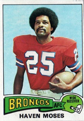 Haven Moses DENVER BRONCOS Haven Moses 17 TOPPS 1975 NFL American