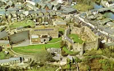 Haverfordwest Castle Haverfordwest Castle Museum Pembrokeshire Dyfed Wales Welsh