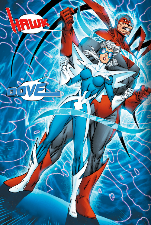 Hawk and Dove 1000 images about HAWK AND DOVE on Pinterest Rob liefeld Studios
