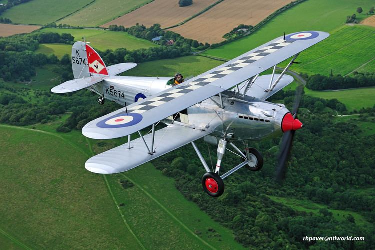 Hawker Fury Flying Legends aircraft