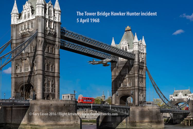 Hawker Hunter Tower Bridge incident Seven seconds the Tower Bridge Hawker Hunter incident Aerial Combat