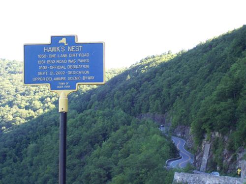 Hawk's Nest, New York The Hawks Nest and Port Jervis related photographsPortJervisNYcom