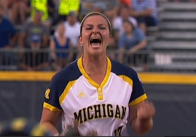 Haylie Wagner Michigan stays alive as Wagner shuts out Florida WXYZcom