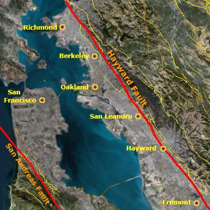 Hayward Fault Zone 3D4D mapping of the San Andreas Fault Zone