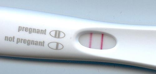 HCG pregnancy strip test
