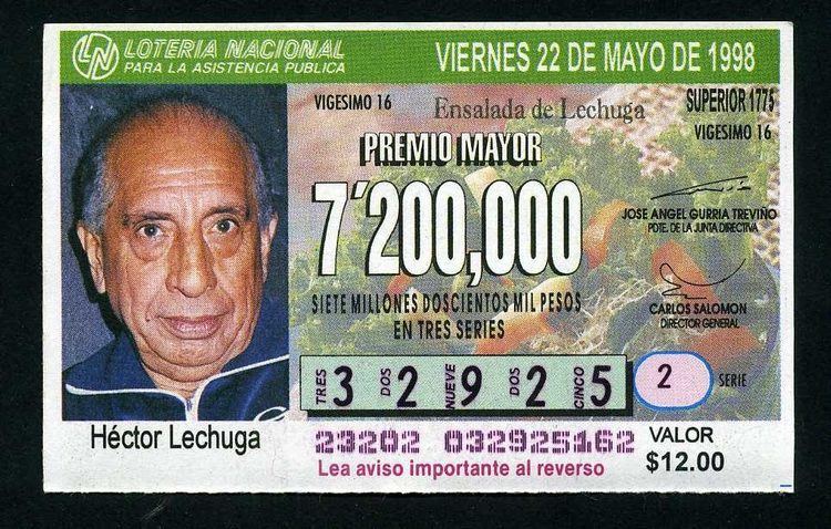 Héctor Lechuga Billete De Loteria Joaquin Hector Lechuga 5000 en Mercado Libre
