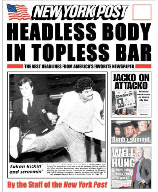 Headless Body in Topless Bar VA Musetto Dies Headless Body In Topless Bar Headline Writer