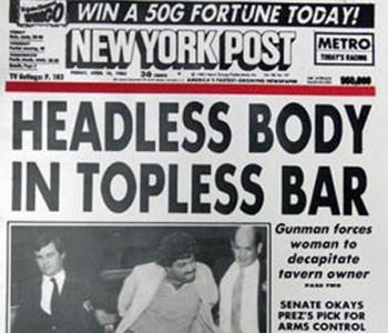 Headless Body in Topless Bar The real story of 39Headless Body in Topless Bar39 as argued by