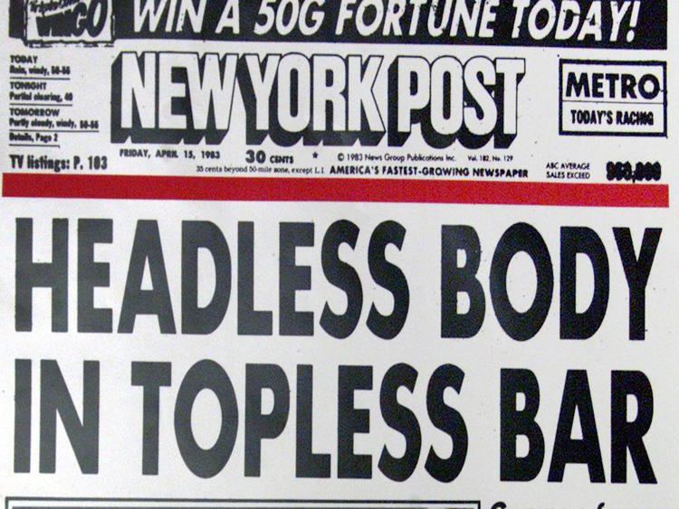 Headless Body in Topless Bar Vincent Musetto Man who wrote 39Headless Body in Topless Bar