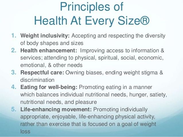 Health at Every Size Size Acceptance amp Health at Every Size for MFTs