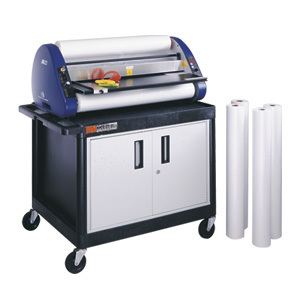 Heated roll laminator