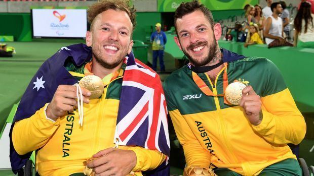 Heath Davidson Rio Paralympics 2016 Dylan Alcott and Heath Davidson win wheelchair