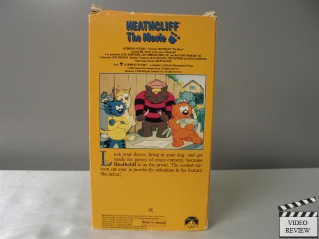 Heathcliff: The Movie Heathcliff The Movie Vhs protagonizada por Mel Blanc como la voz de