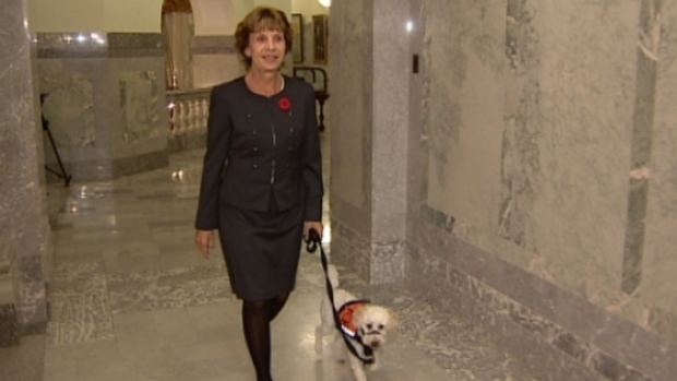 Heather Forsyth Service dog Quill helps hearingimpaired MLA Heather