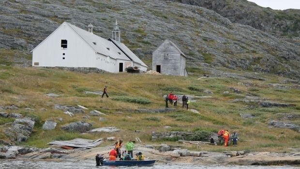 Hebron, Newfoundland and Labrador Restoration continues on 1831 church in Hebron Labrador