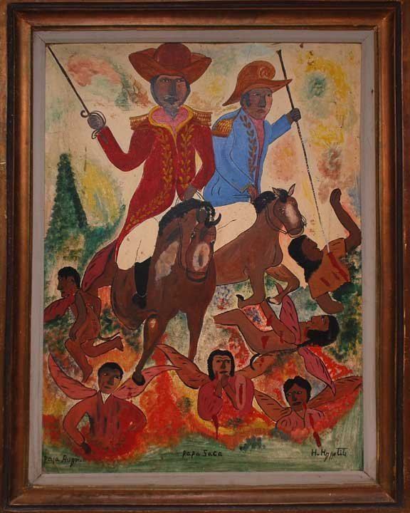 Hector Hyppolite 220 Hector Hyppolite 18941948 Haitian oil Painting Lot 220