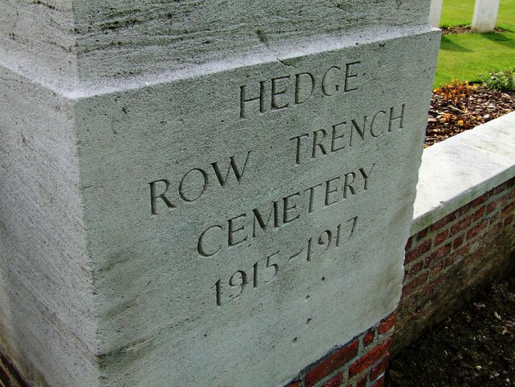 Hedge Row Trench Commonwealth War Graves Commission Cemetery