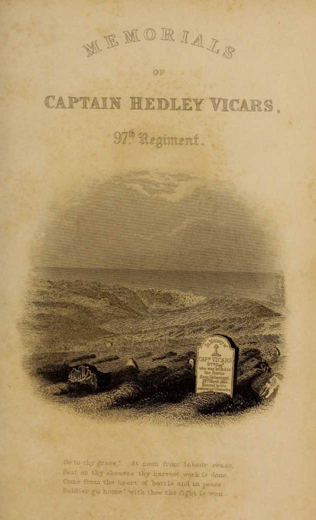 Hedley Vicars The Life and Afterlives of Captain Hedley Vicars Evangelical