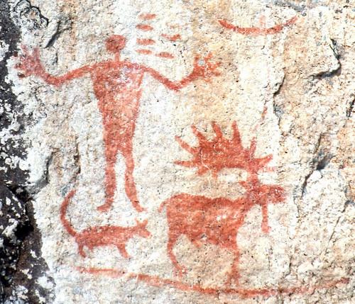 Hegman Lake Pictograph The mystery of the Hegman Lake pictographs Astro Bob