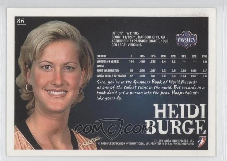 Heidi Burge imgcomccomiBasketball1999WNBAHoopsSkybox8