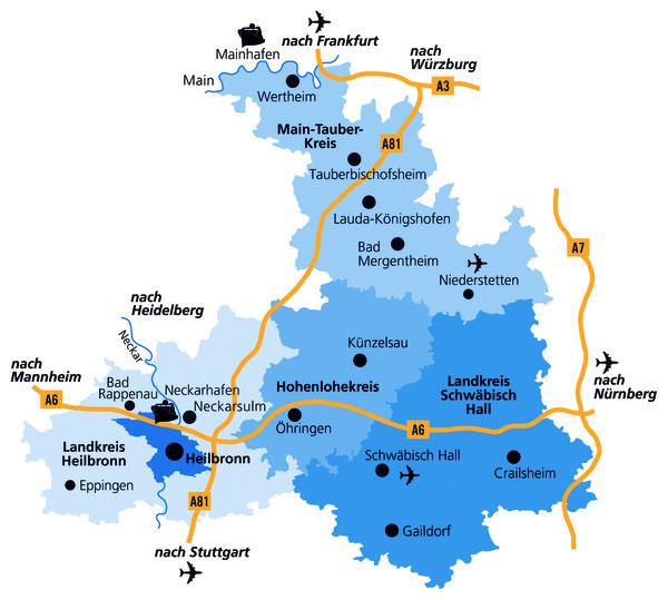 Heilbronn-Franken Wirtschaftsregion HeilbronnFranken Verkehrsanbindung