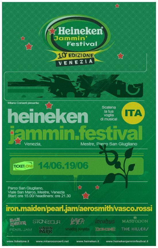 Heineken Jammin' Festival Heineken Jammin Festival Flyer by RockBottomDesignz on DeviantArt