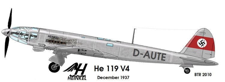 Heinkel He 119 WINGS PALETTE Heinkel He119 Germany Nazi others