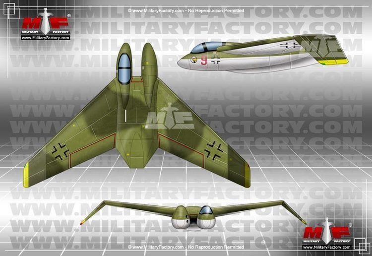 Heinkel P.1078 Heinkel He P1078B JetPowered Tailless Fighter Interceptor