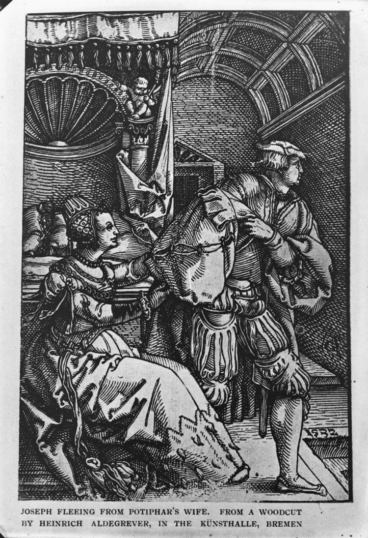 Heinrich Aldegrever FileJoseph Fleeming from Potiphar39s wife from a woodcut