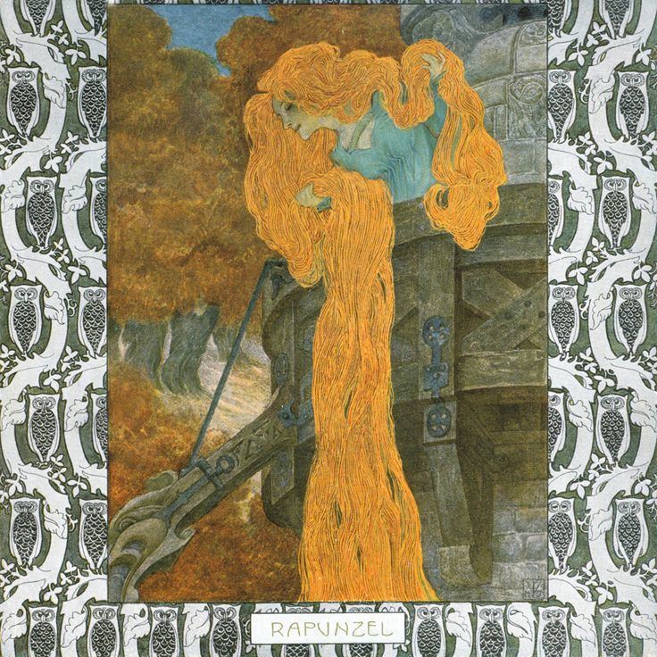 Heinrich Lefler Rapunzel39 by the Brothers Grimm illustrated by Heinrich