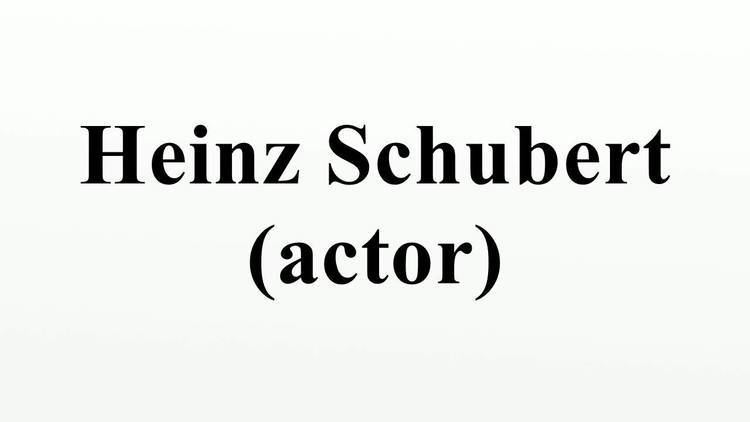 Heinz Schubert (actor) Heinz Schubert actor YouTube