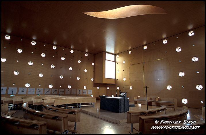 Heinz Tesar Photograph of Interior of UNOCity church built by Heinz