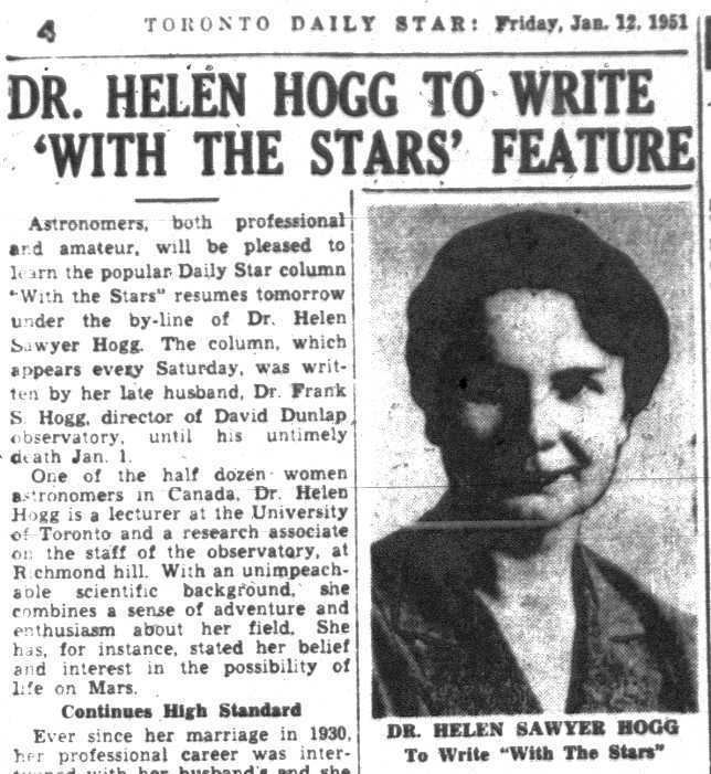 Helen Sawyer Hogg Historicist Hoggtown culture Torontoist