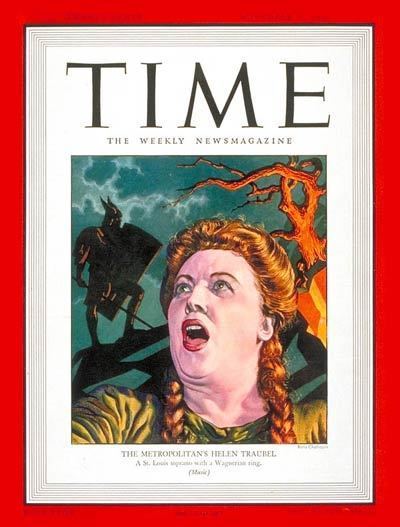 Helen Traubel TIME Magazine Cover Helen Traubel Nov 11 1946 Opera