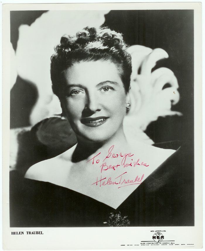 Helen Traubel Remains To Be Seen Autographed Helen Traubel Silver