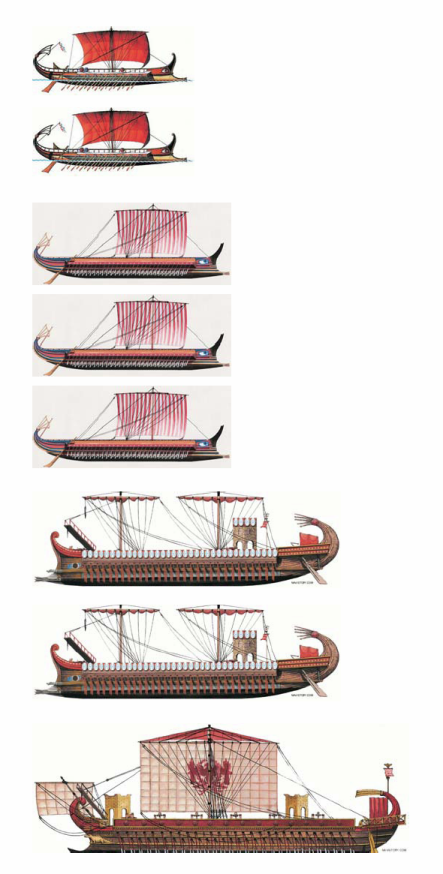 Hellenistic-era warships QUADRIREME QUINQUEREME DECEMEREME ampother multumeremes PART I