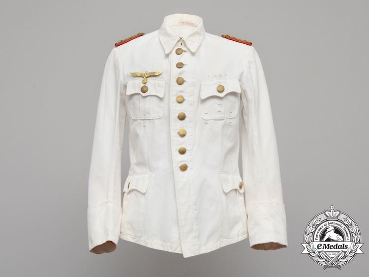 Hellmuth Stieff The Wehrnacht Army White Summer Tunic of Generalmajor Hellmuth Stieff