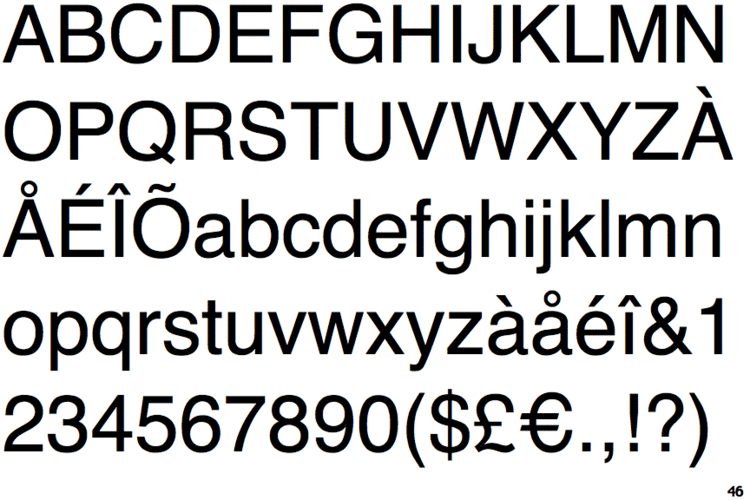 Helvetica Identifont Helvetica