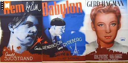Hem från Babylon Hem frn Babylon poster 1941 Gerd Hagman director Alf Sjberg original