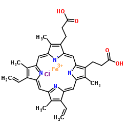 Hemin hemin C34H32ClFeN4O4 ChemSpider