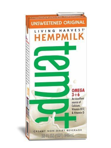 Hemp milk Living Harvest Tempt Hemp Milk Unsweetened Original 32Ounce