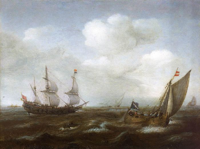 Hendrick Cornelisz Vroom Hendrick Cornelisz Vroom A Dutch ship and fishing boat in a fresh breezejpg