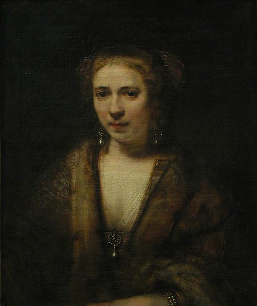 Hendrickje Stoffels Hendrickje Stoffels in velvet beret Rembrandt WikiArtorg